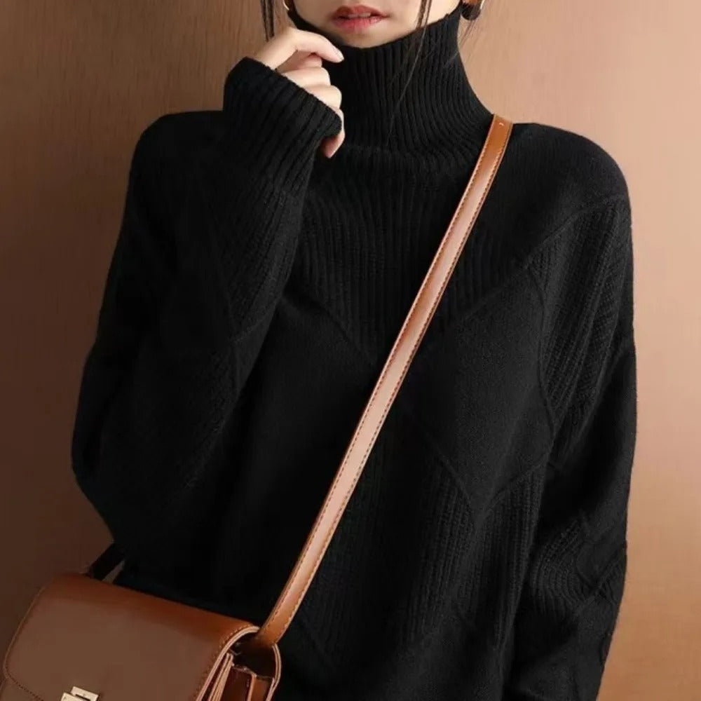Amelie | Cashmere trøje med rullekrave