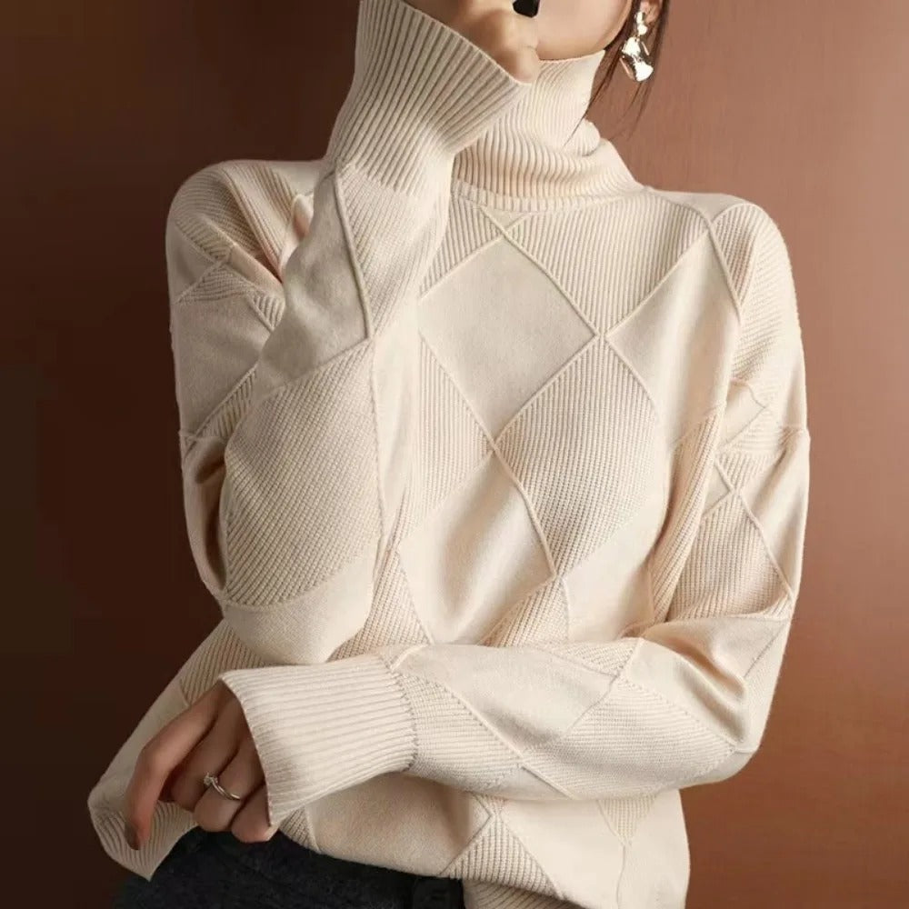 Amelie | Cashmere trøje med rullekrave