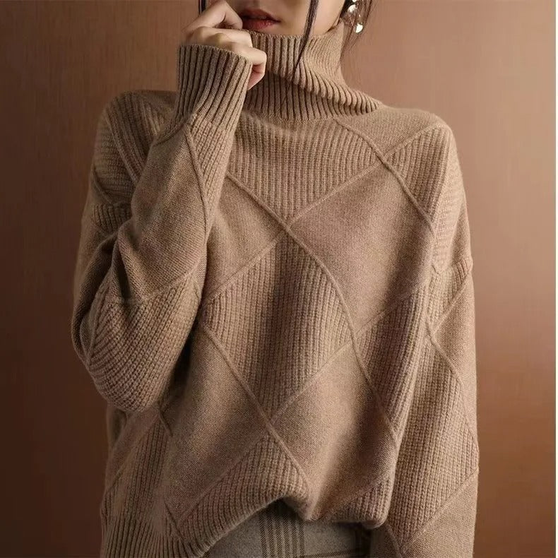 Amelie | Cashmere trøje med rullekrave
