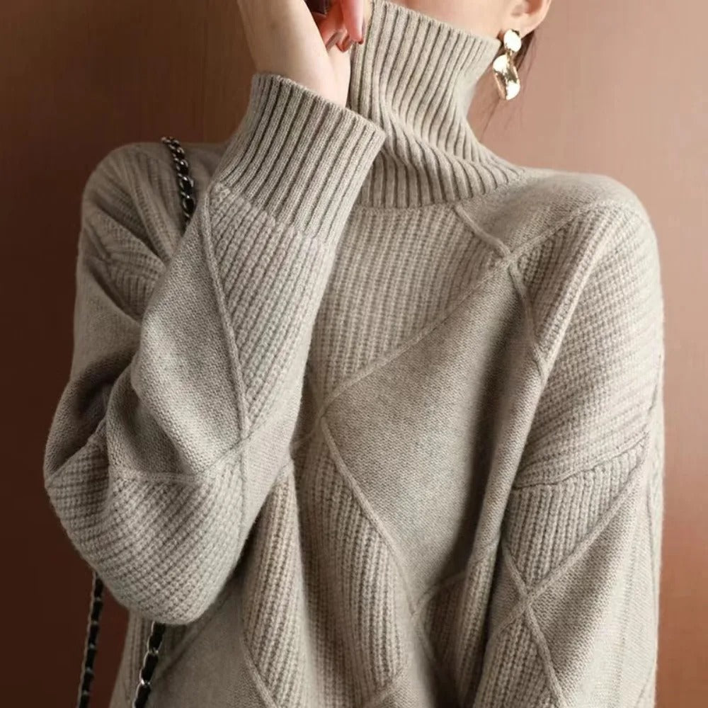 Amelie | Cashmere trøje med rullekrave