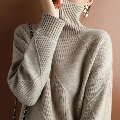 Amelie | Cashmere trøje med rullekrave