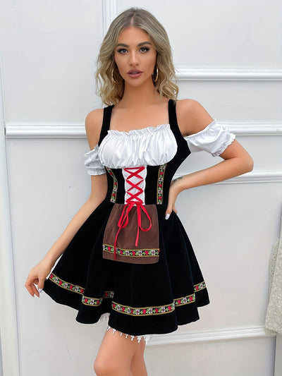 Kerstin | Elegant dirndl kjole med bare skuldre