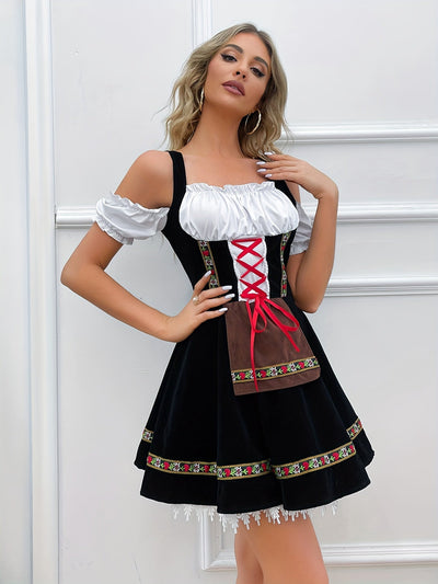Kerstin | Elegant dirndl kjole med bare skuldre