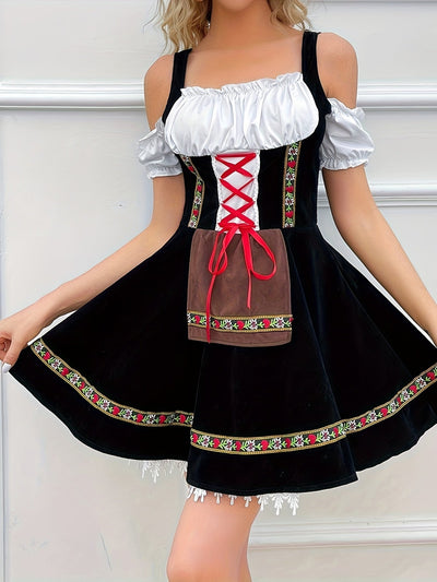 Kerstin | Elegant dirndl kjole med bare skuldre