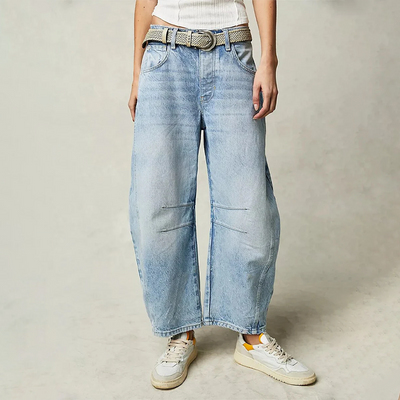 Ruan | Damejeans med brede ben Komfortable, 100% bomuld
