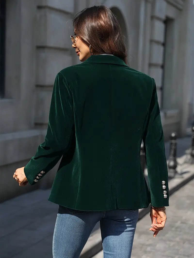 Sofia |  Elegant velourblazer med skræddersyet pasform