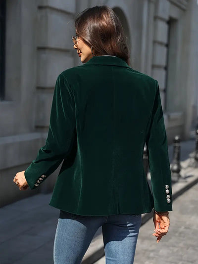 Sofia |  Elegant velourblazer med skræddersyet pasform