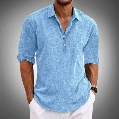 Tobias | Poloshirt Åndbar lavet af 100% hør, stilfuld og afslappet
