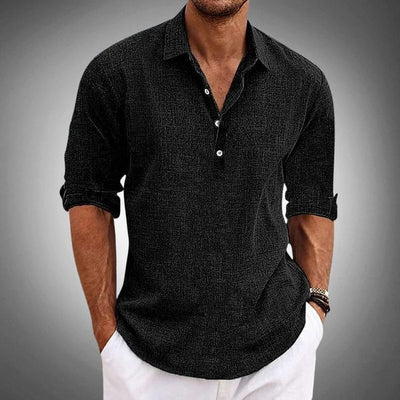 Tobias | Poloshirt Åndbar lavet af 100% hør, stilfuld og afslappet